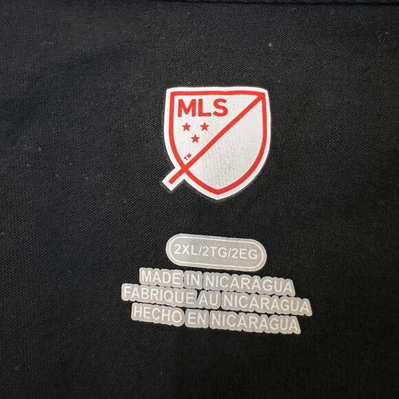 MN MLS  Women's United FC Black Short Sleeve T-Shirt - Size 2XL - NWT - Picture 2 of 7